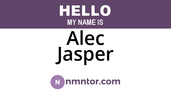 Alec Jasper