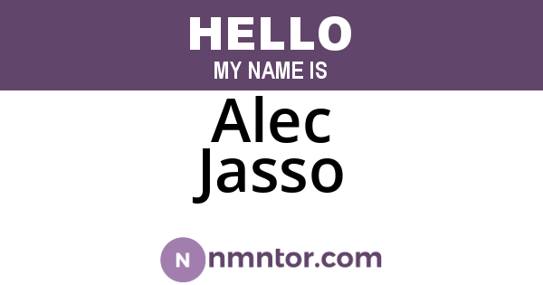 Alec Jasso