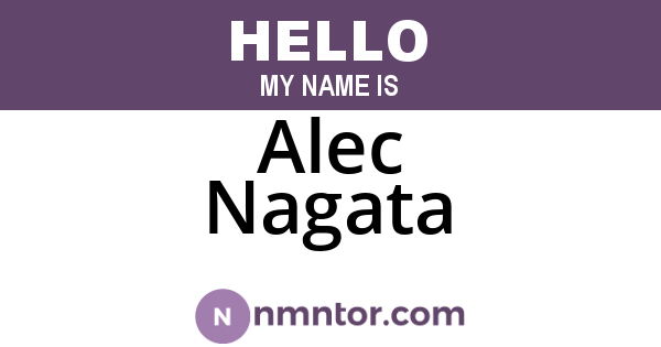 Alec Nagata