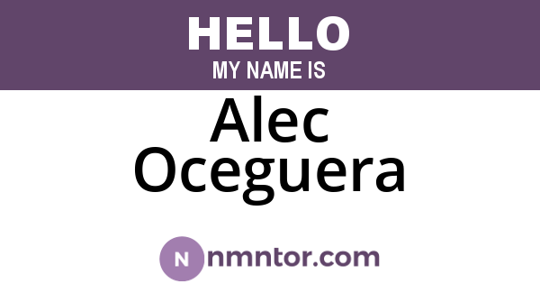 Alec Oceguera