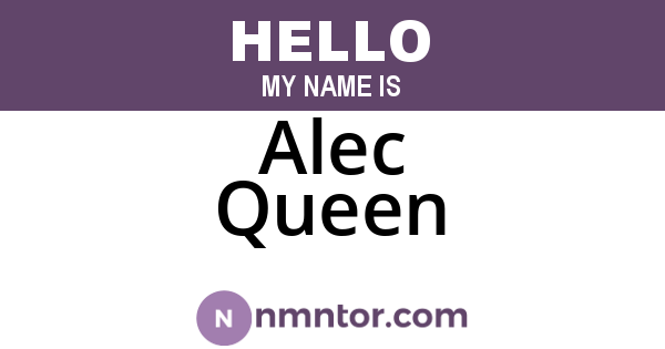 Alec Queen