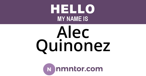 Alec Quinonez