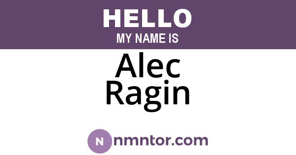 Alec Ragin