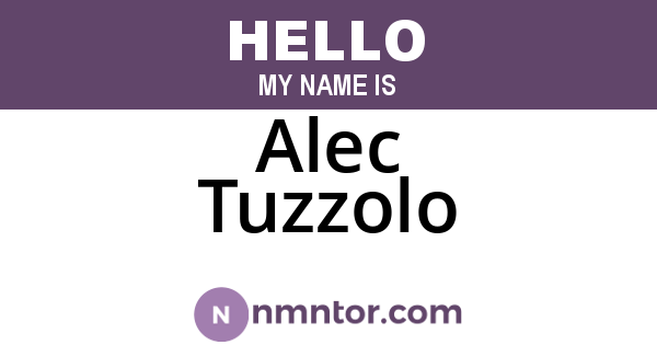 Alec Tuzzolo