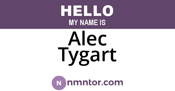 Alec Tygart