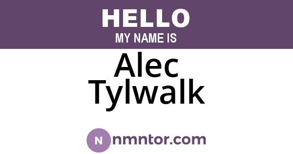 Alec Tylwalk
