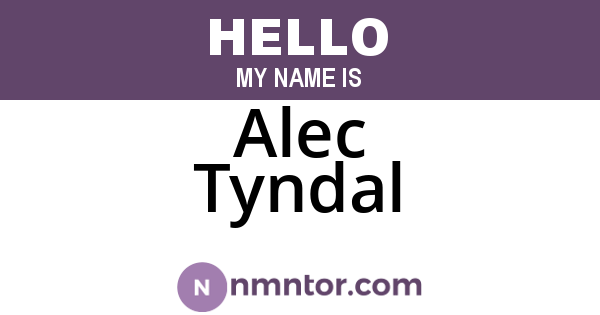 Alec Tyndal