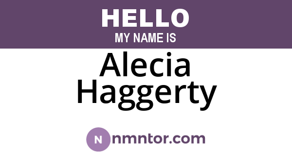Alecia Haggerty
