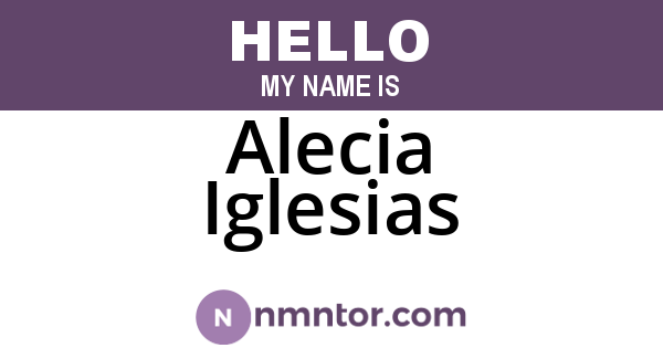 Alecia Iglesias