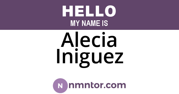 Alecia Iniguez