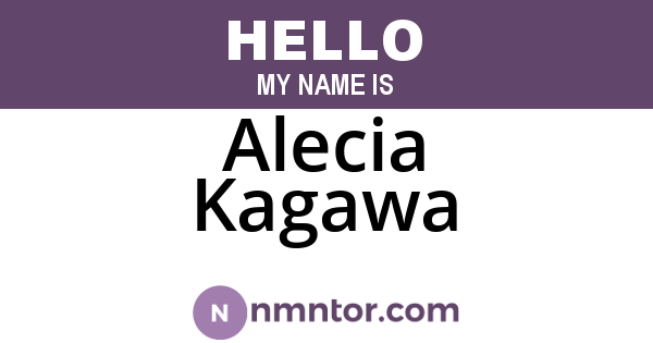 Alecia Kagawa