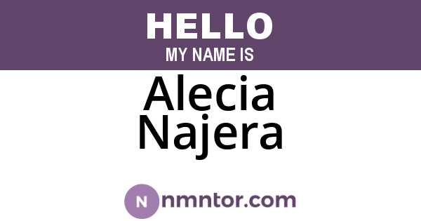 Alecia Najera