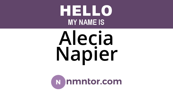 Alecia Napier