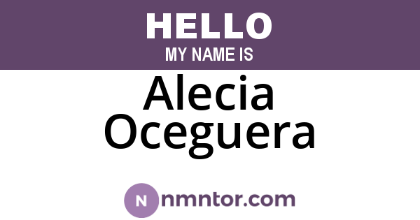 Alecia Oceguera