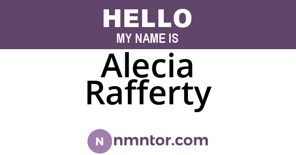 Alecia Rafferty