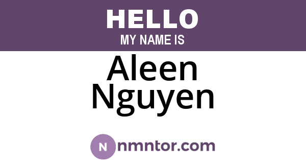 Aleen Nguyen