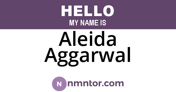 Aleida Aggarwal