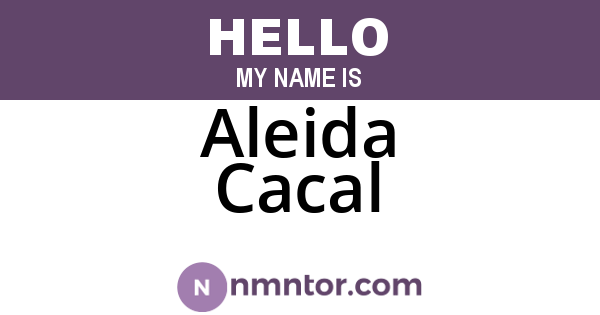 Aleida Cacal