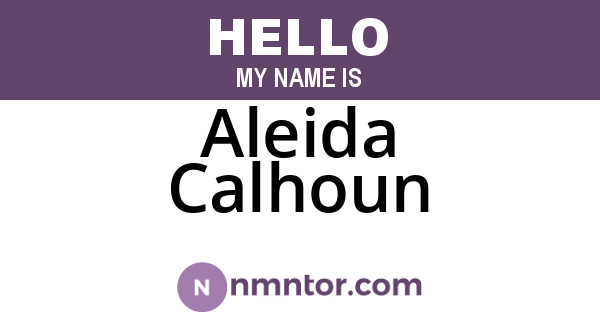 Aleida Calhoun