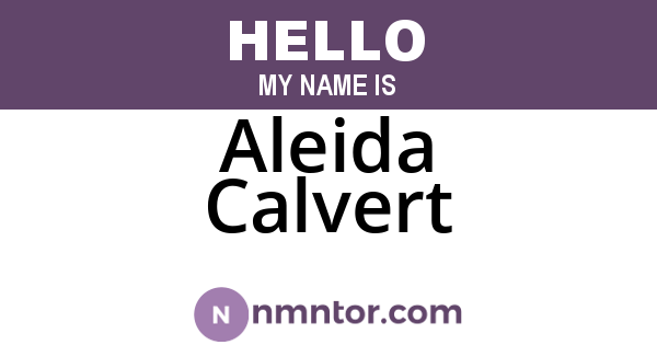 Aleida Calvert