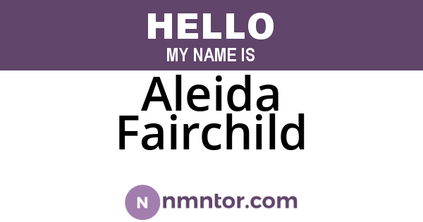 Aleida Fairchild