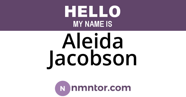 Aleida Jacobson