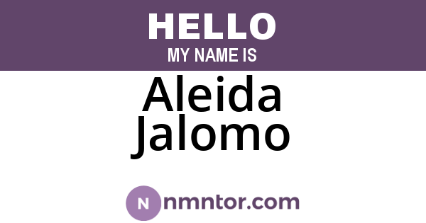 Aleida Jalomo