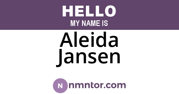 Aleida Jansen