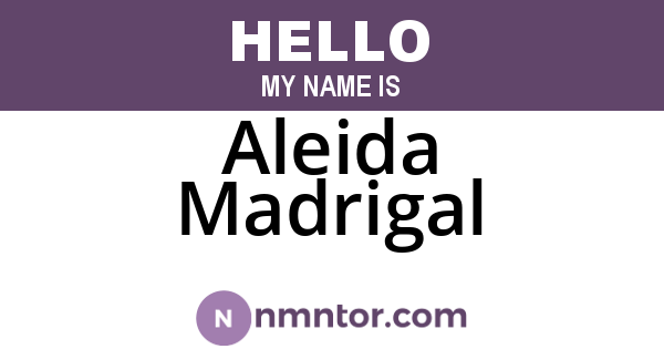 Aleida Madrigal