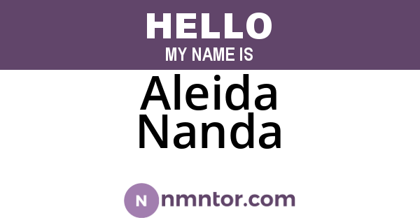 Aleida Nanda