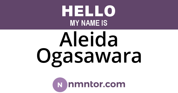 Aleida Ogasawara