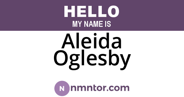 Aleida Oglesby