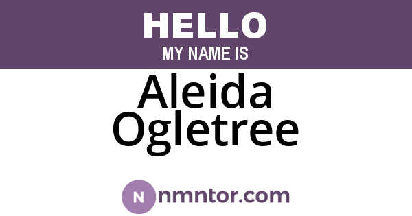 Aleida Ogletree