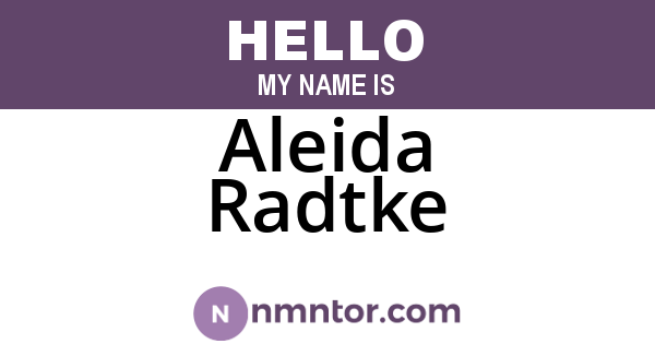 Aleida Radtke