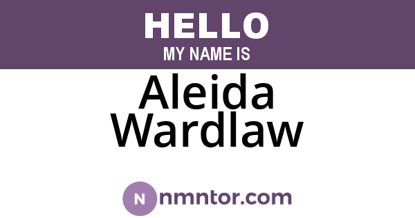 Aleida Wardlaw