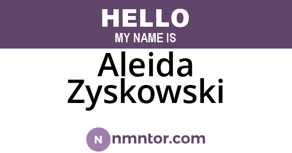 Aleida Zyskowski