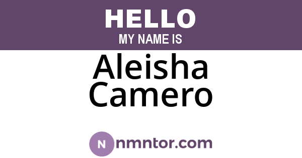 Aleisha Camero
