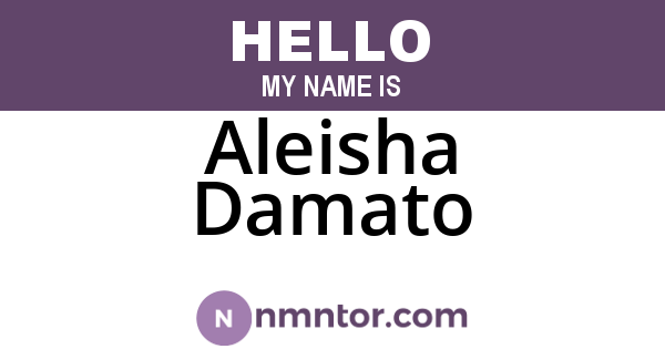Aleisha Damato