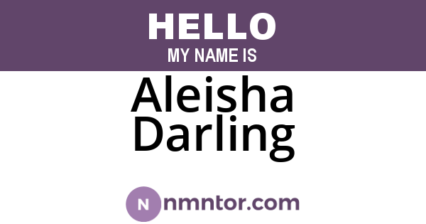 Aleisha Darling