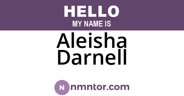 Aleisha Darnell