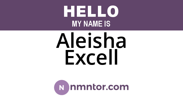 Aleisha Excell