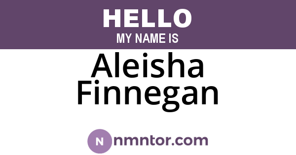 Aleisha Finnegan
