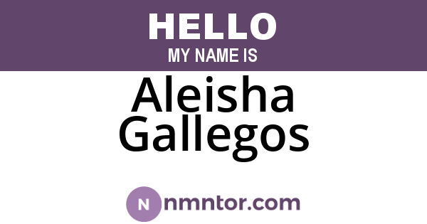 Aleisha Gallegos