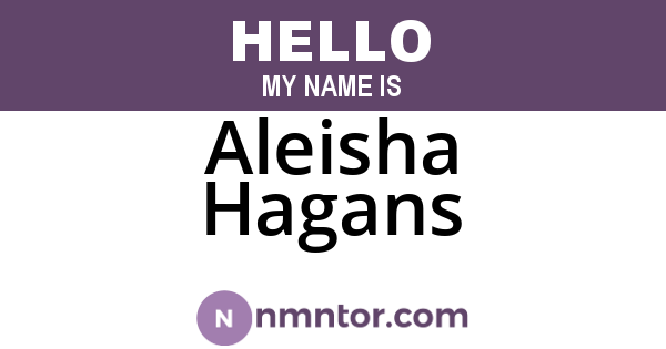 Aleisha Hagans