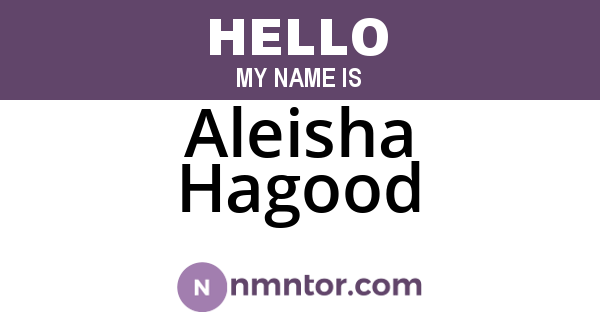 Aleisha Hagood