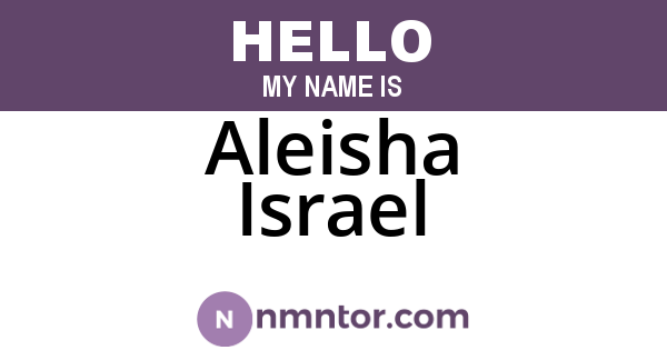 Aleisha Israel