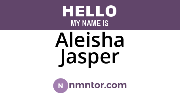 Aleisha Jasper