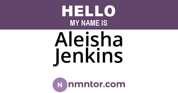 Aleisha Jenkins