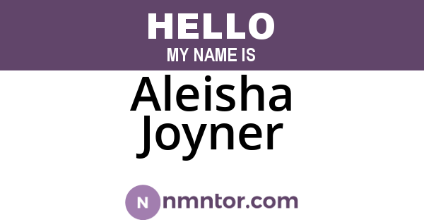 Aleisha Joyner