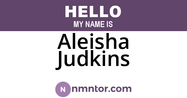 Aleisha Judkins